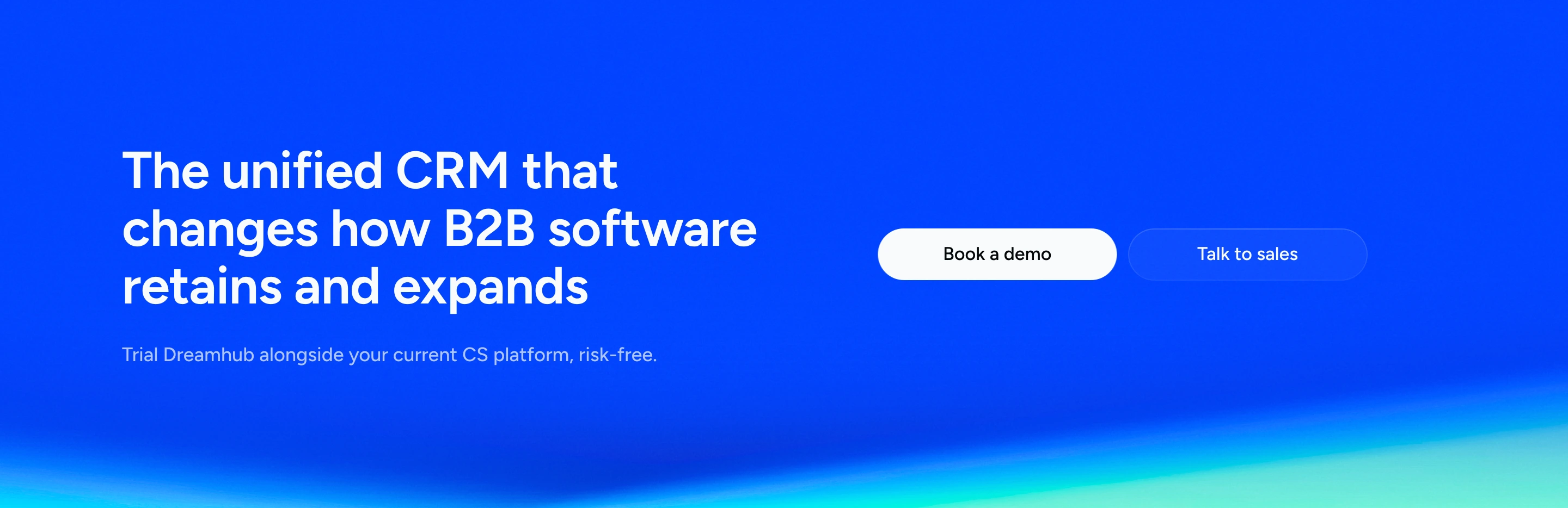 The CRM that changes everything for B2B software. Trial Dreamhub alongside your current CRM, risk-free.