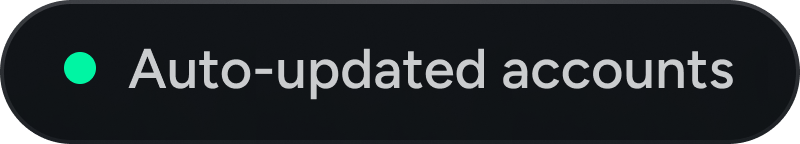 Auto-updated accounts